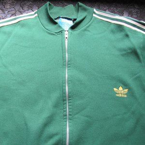Adidas Trefoil Green Jacket From the 80's - Small